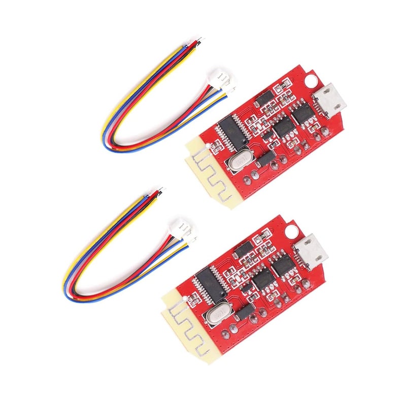 hiBCTR 2PCS CT14 Stereo Bluetooth 5.0 Amplifier Board - 5V F-Class 5W+5W Dual Channel AMP Module w/USB Charging Port for Speaker DIY - Image 1